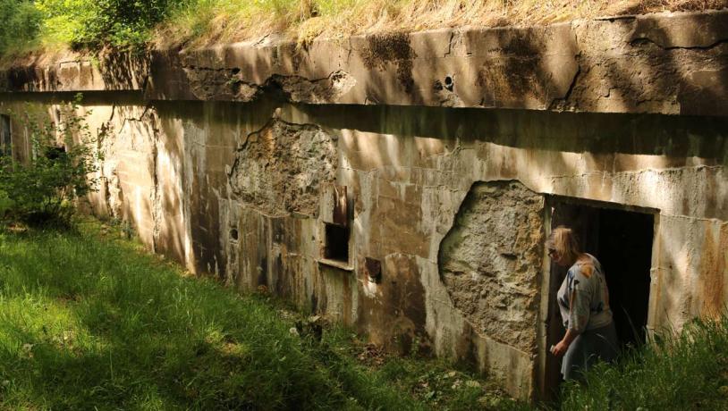 Andholm Batteri - intact bunker in Defence Line North